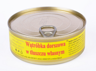 Wątróbki dorszowe w sosie własnym / 240g