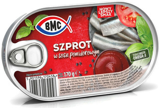 Szprot w sosie pomidorowym / 170g / BMC 