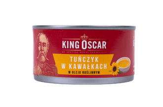 Tuńczyk kawałki w oleju roślinnym / 170g / King Oscar