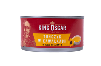 Tuńczyk kawałki w oleju roślinnym / 170g / King Oscar